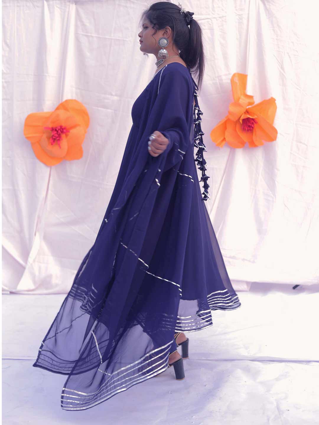 blue umbrella dress Natalia Blue Ombre Strapless Maxi Dress - S Size - Women's Dresses main image 1